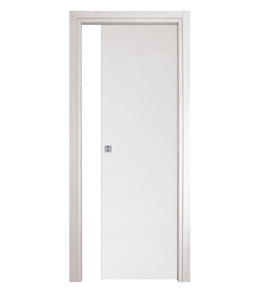 Porta scorrevole da interno frassino bianco, 80x210 cm